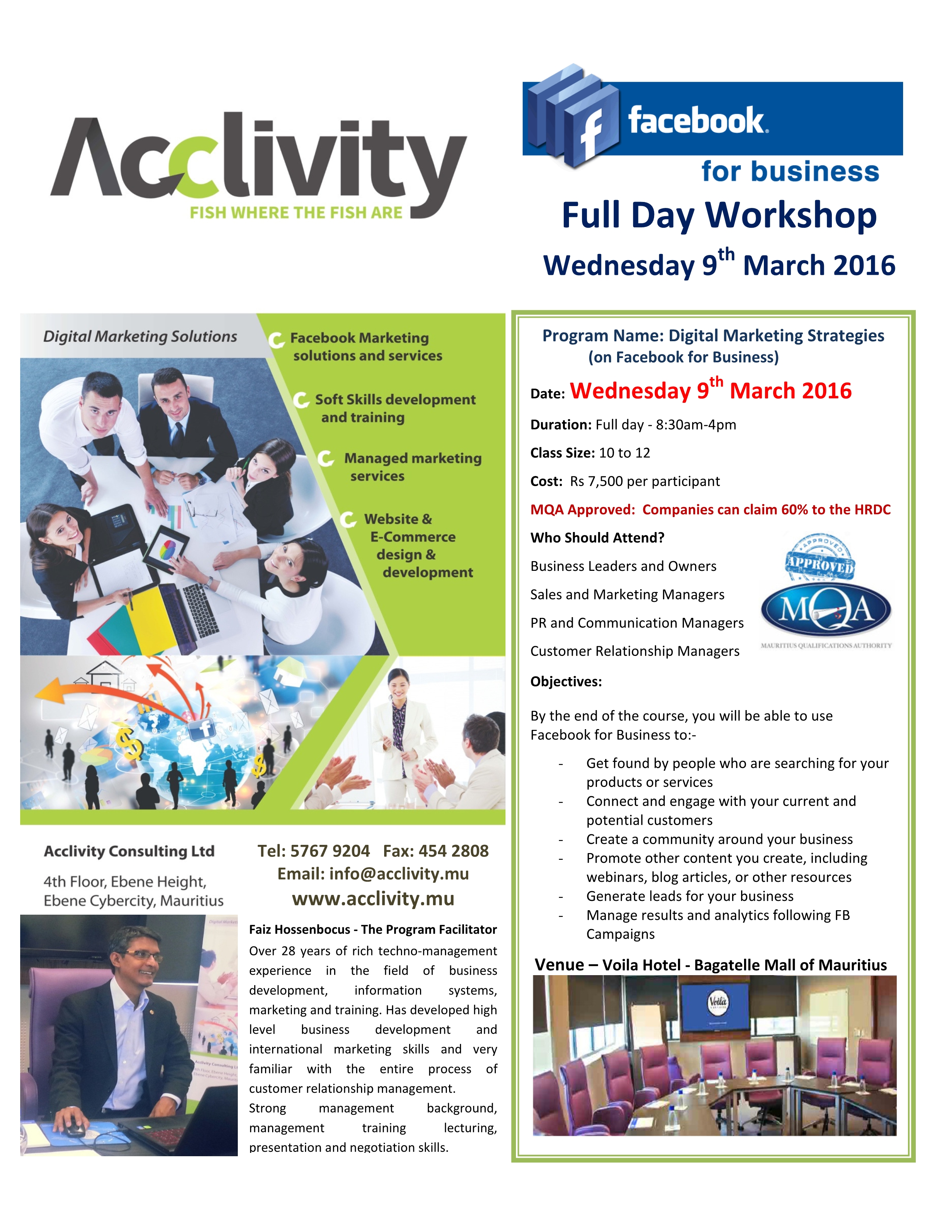 Digital Marketing Strategies Seminar March 2016