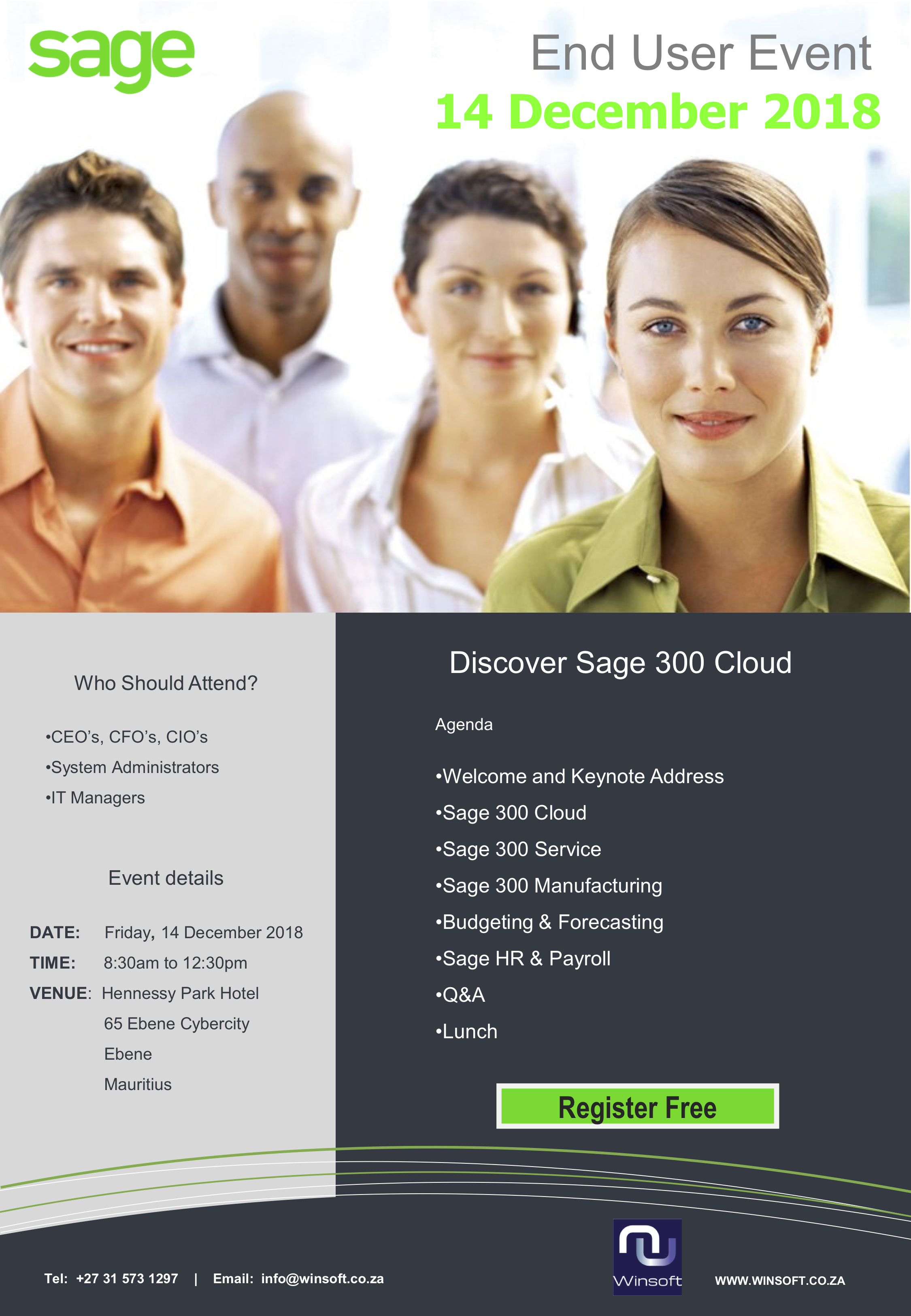 SAGE END USER EVENT 14 December 2018 Acclivity Consulting